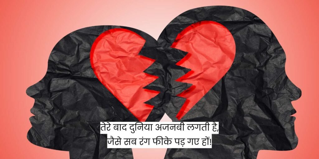 तेरे बाद दुनिया अजनबी लगती है, जैसे सब रंग फीके पड़ गए हों 💔🔥